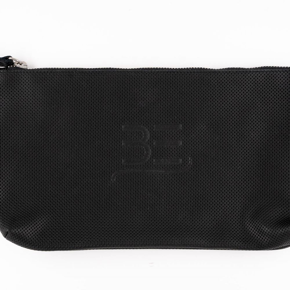 Pochette pelle nera